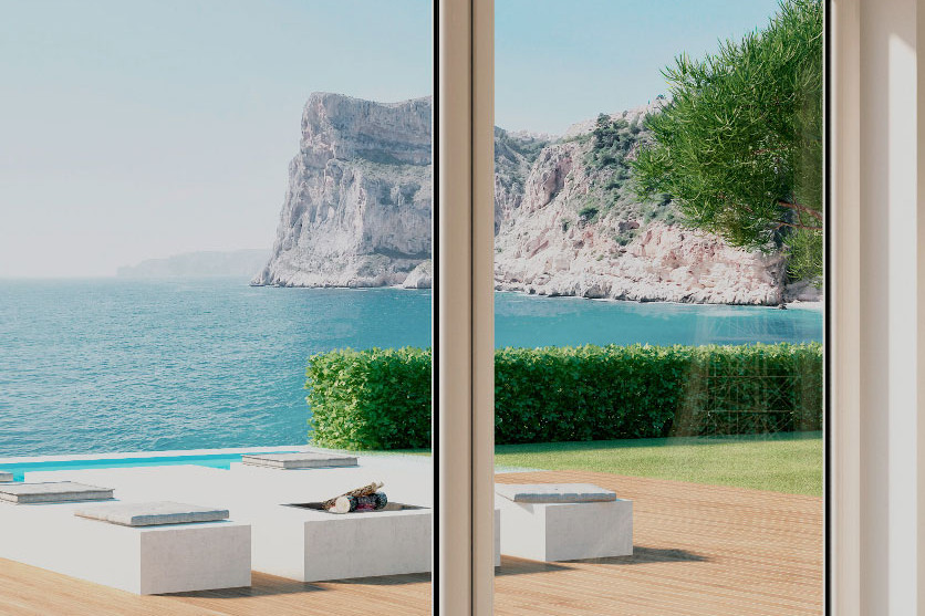 FINESTRA IN PVC ALZANTE SCORREVOLE A DUE ANTE